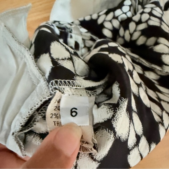 Lela Rose Black and White Patterned Trousers - Picture 5 of 5